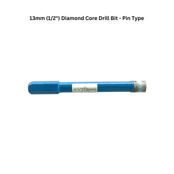 13mm (1/2") Diamond Core Drill Bit - Pin Type 13mm (1/2") Diamond Core Drill Bit - Pin Type
