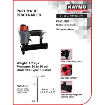 Pneumatic Brad Nailer ECO-18G32 Pneumatic Brad Nailer ECO-18G32